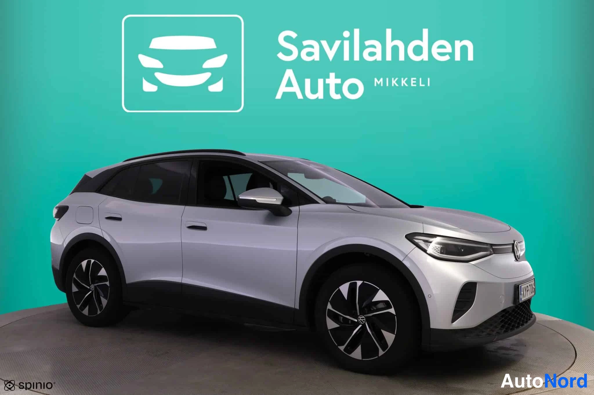 Harmaa Volkswagen ID.4 2026, etuviisto, keula oikealle, kuva 3