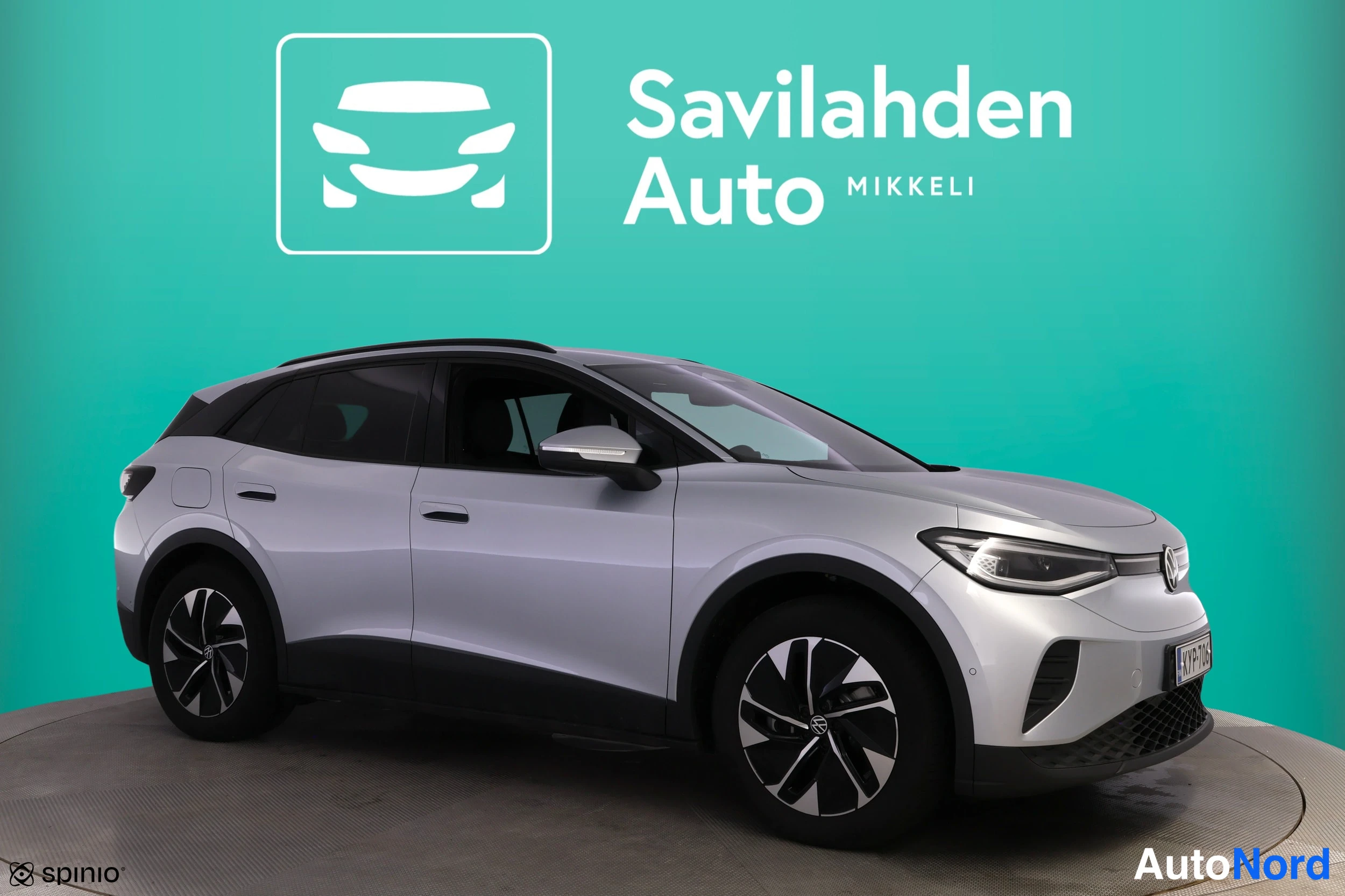 Harmaa Volkswagen ID.4 2026, etuviisto, keula oikealle, kuva 4