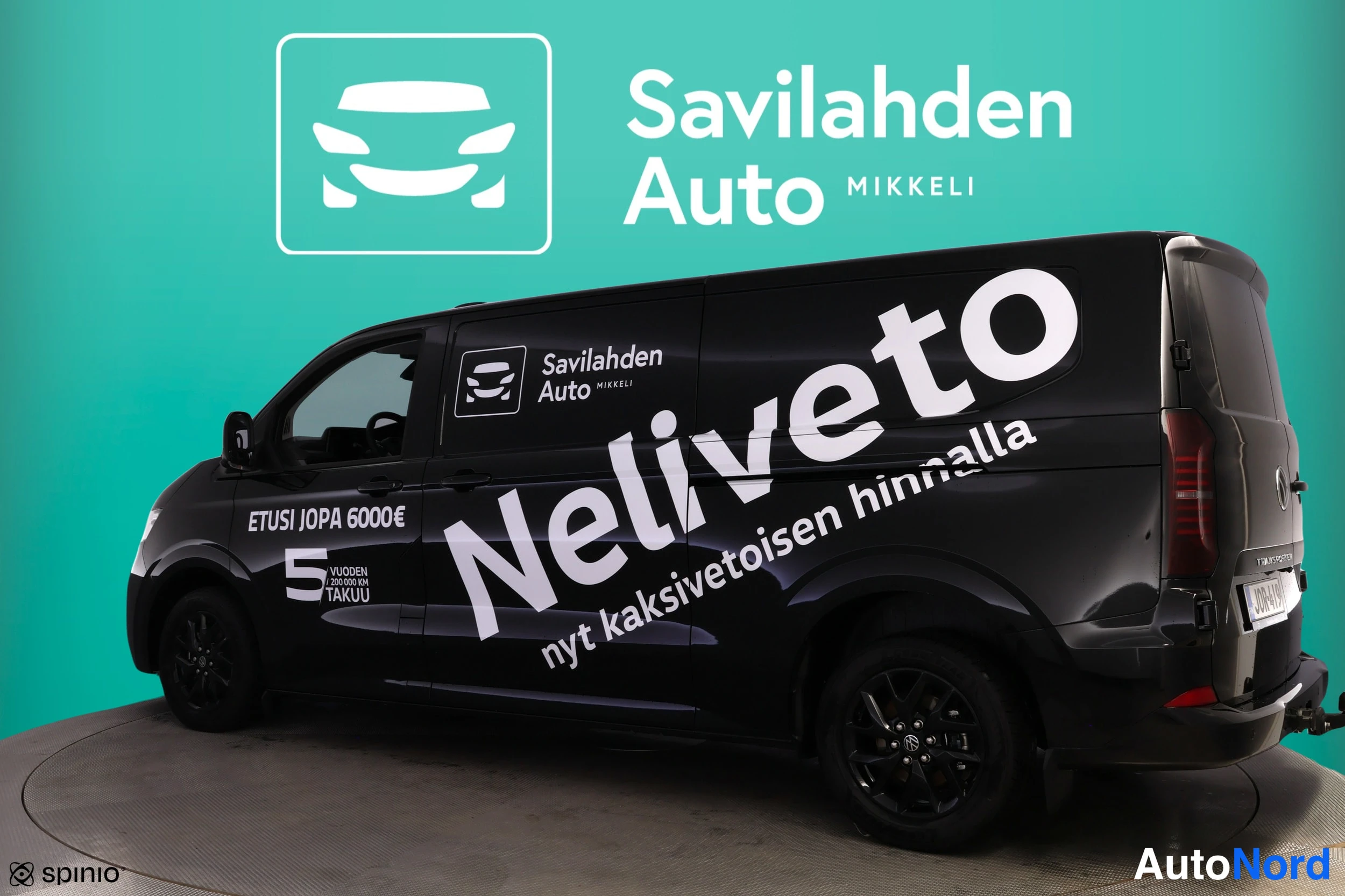Musta Volkswagen Transporter 2026, takaviisto, kuva 12