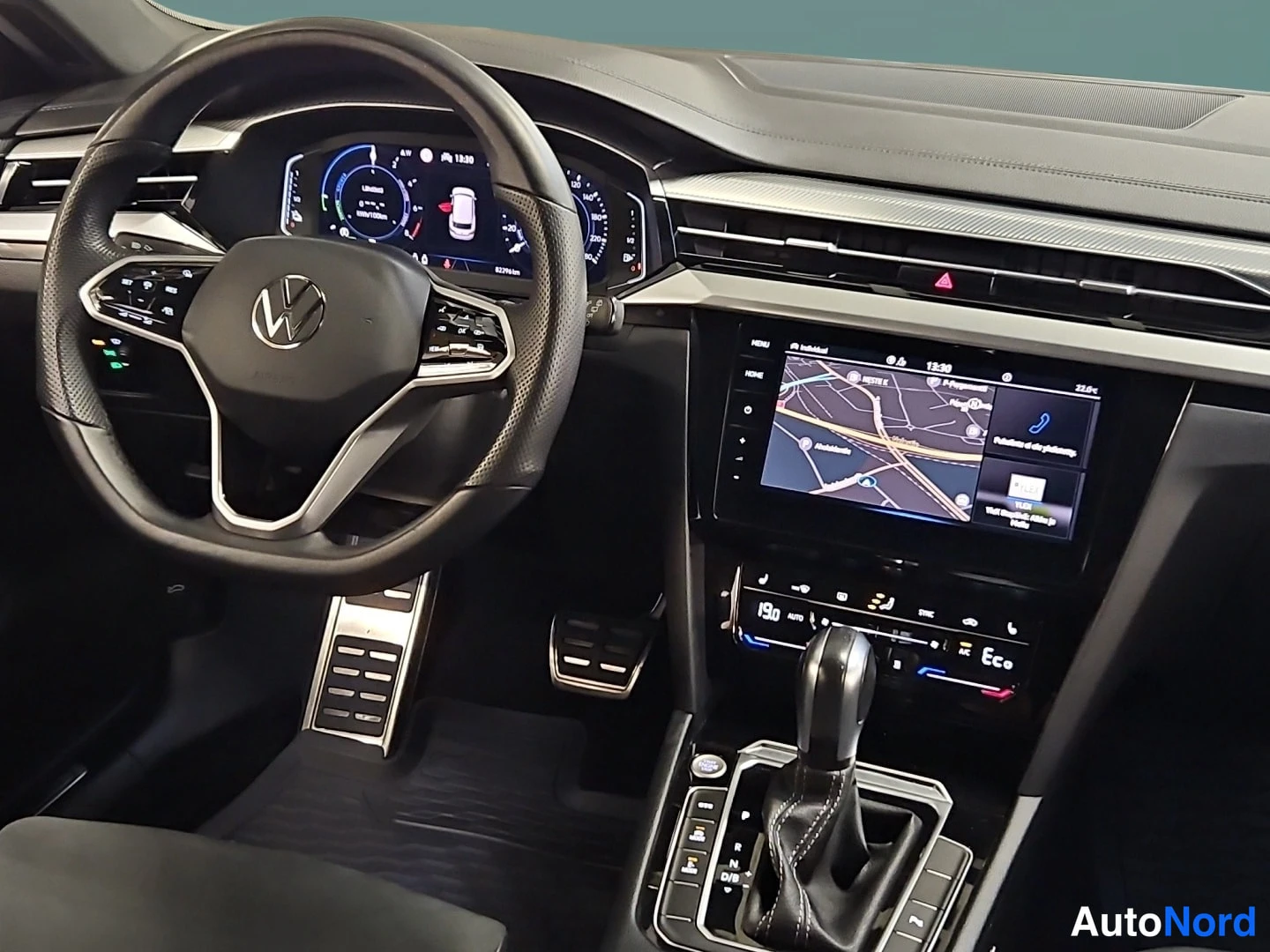 Black Volkswagen Arteon 2021, cockpit, photo 8