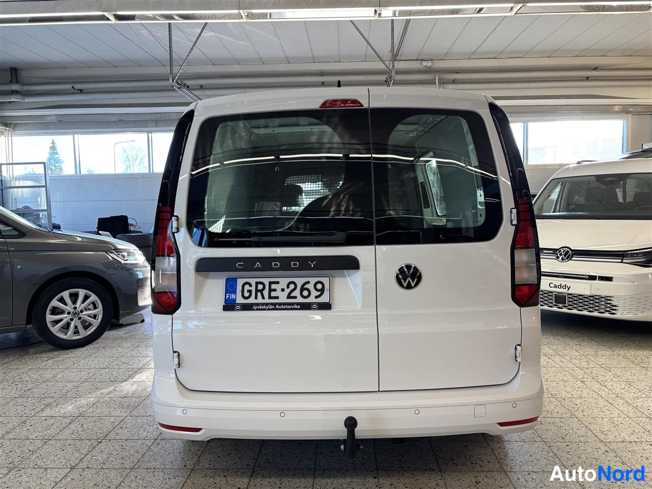 White Volkswagen Caddy 2025, rear, photo 6