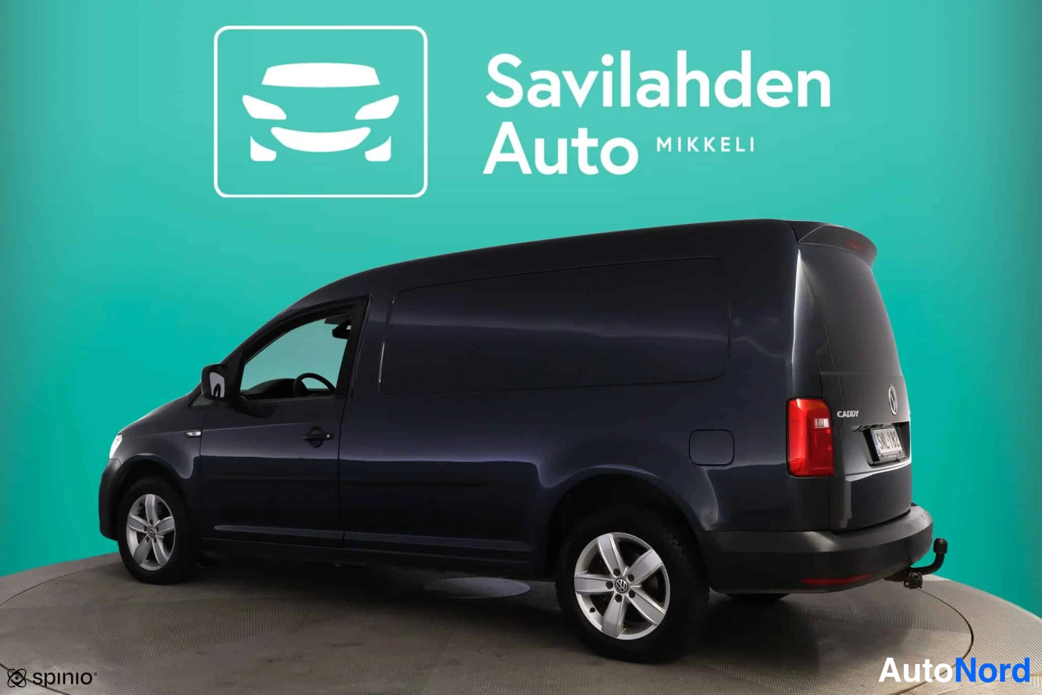 Sininen Volkswagen Caddy 2015, takaviisto, kuva 9