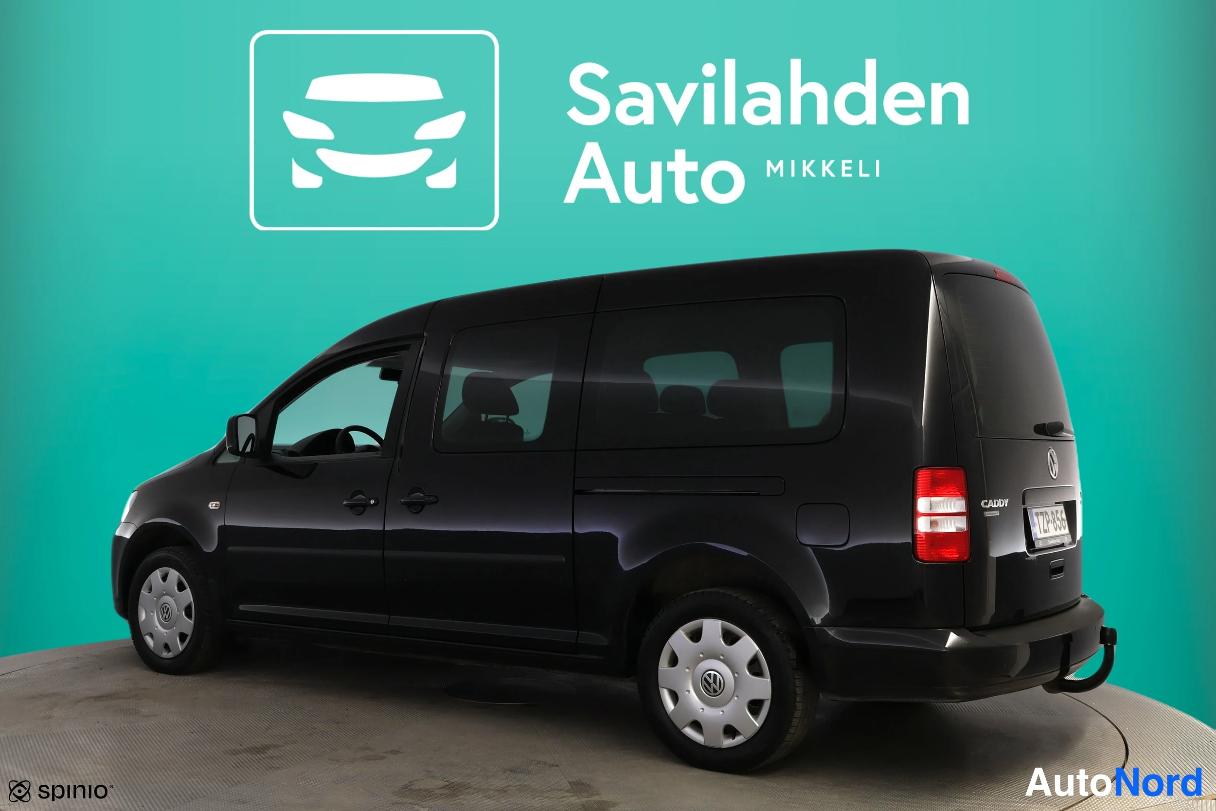Musta Volkswagen Caddy 2015, takaviisto, kuva 8