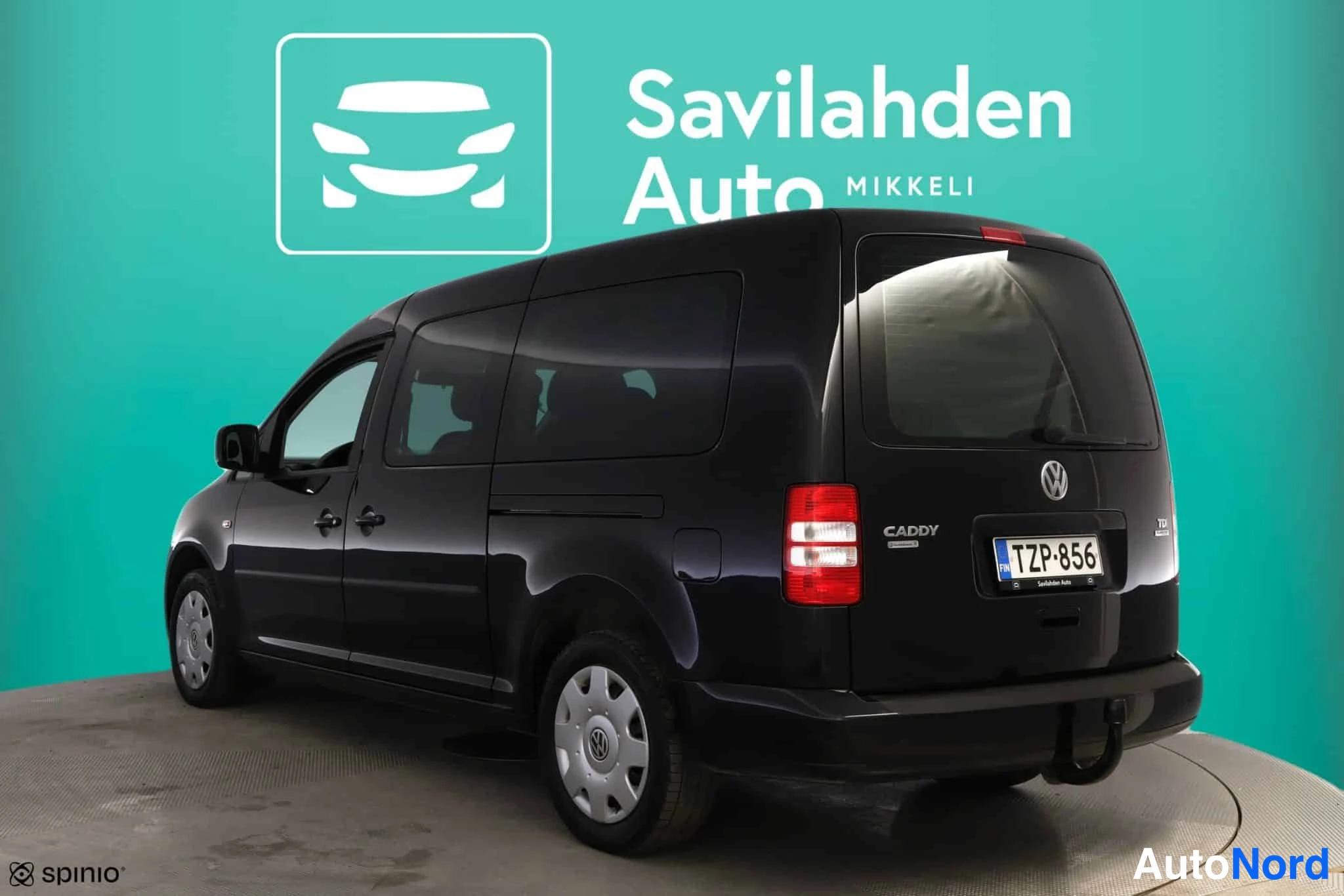 Musta Volkswagen Caddy 2015, takaviisto, kuva 9