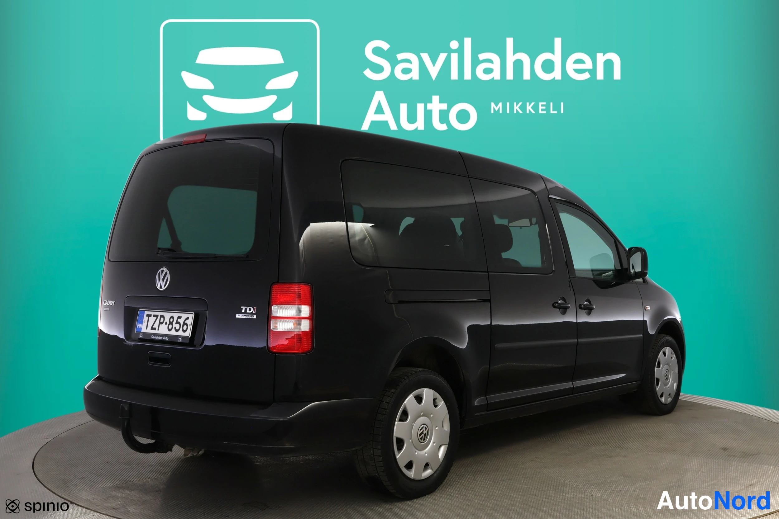 Musta Volkswagen Caddy 2015, takaviisto, kuva 12