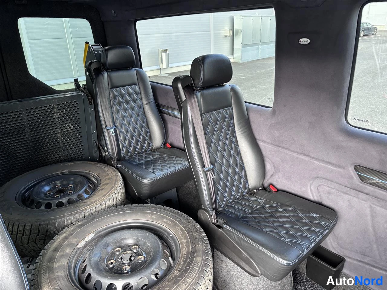 Black Volkswagen Crafter 2020, rear seats, photo 17