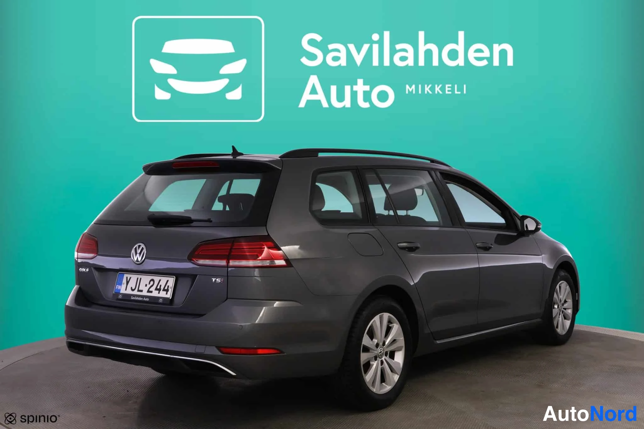 Harmaa Volkswagen Golf 2017, takaviisto, kuva 11
