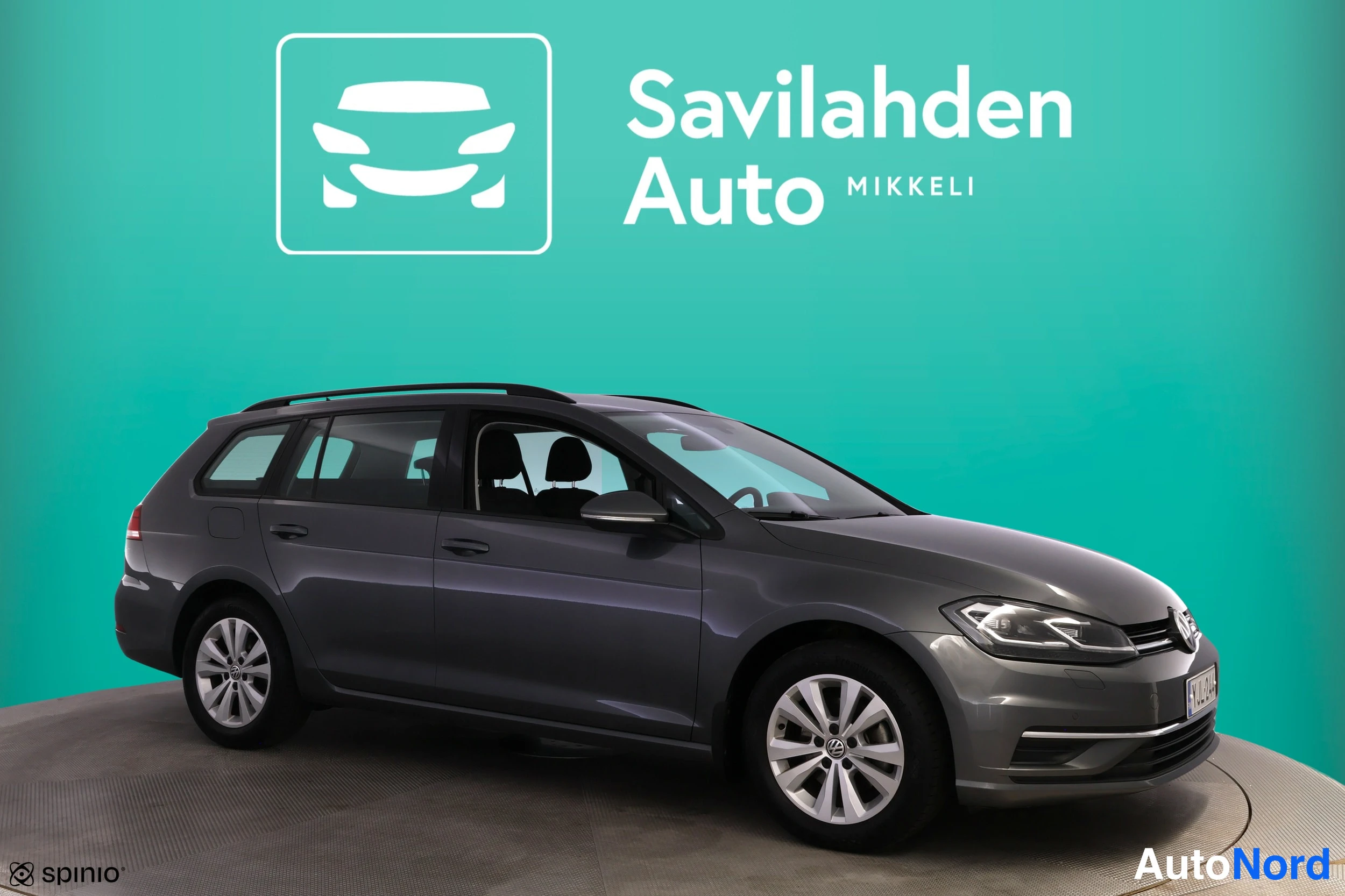 Harmaa Volkswagen Golf 2017, etuviisto, keula oikealle, kuva 6