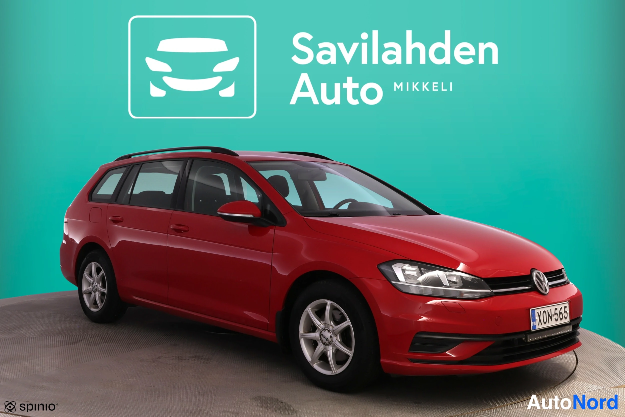 Punainen Volkswagen Golf 2018, etuviisto, keula oikealle, kuva 6