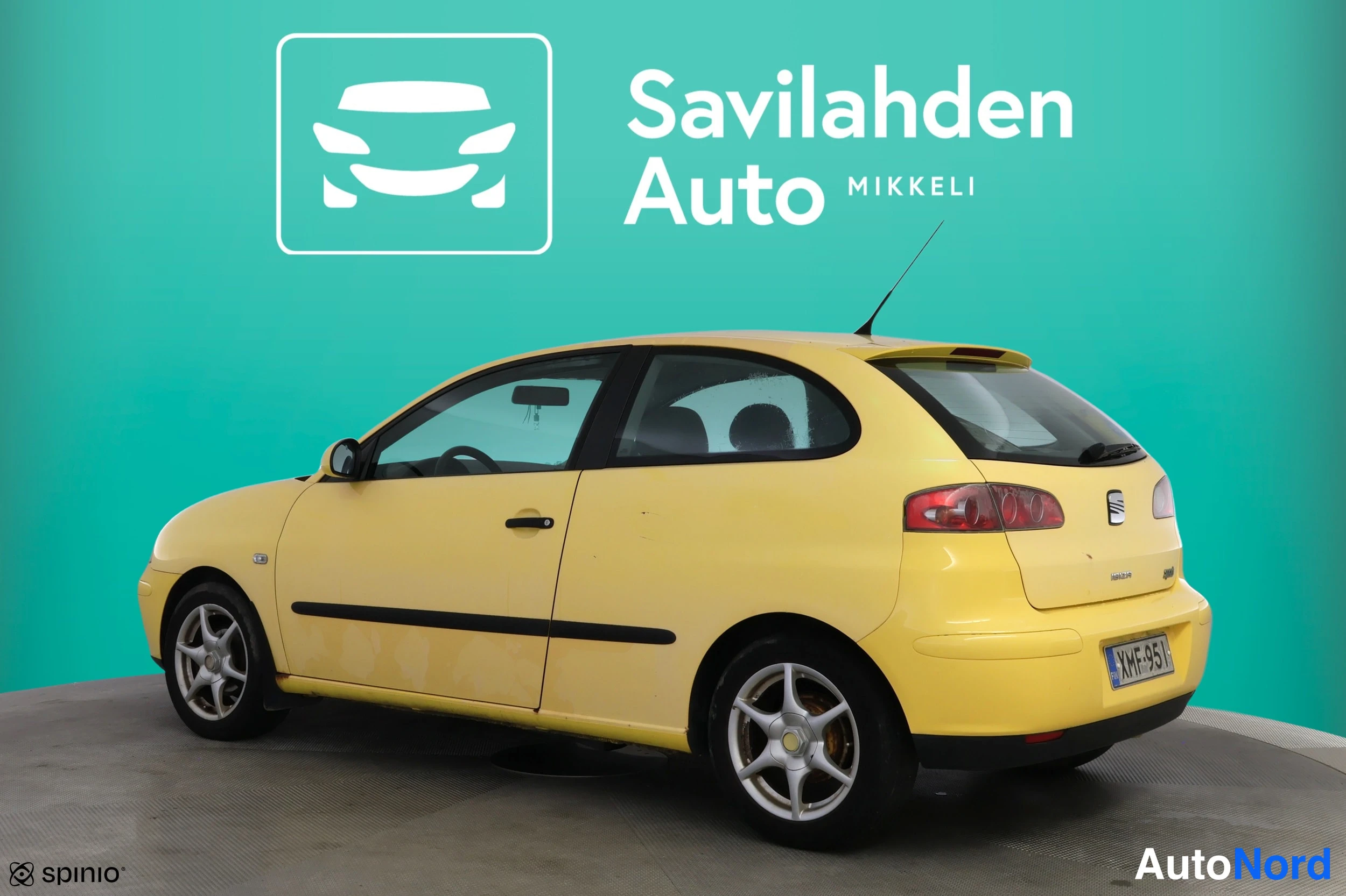 Keltainen Seat Ibiza 2003, takaviisto, kuva 8