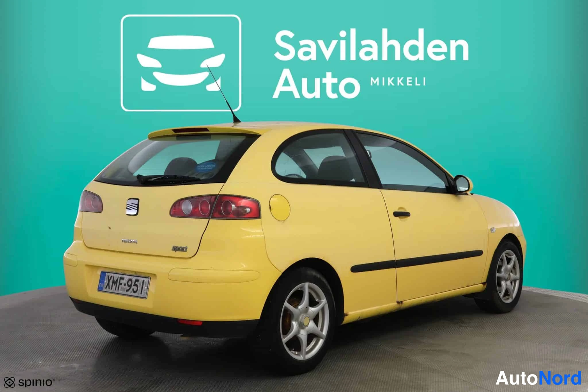 Keltainen Seat Ibiza 2003, takaviisto, kuva 10