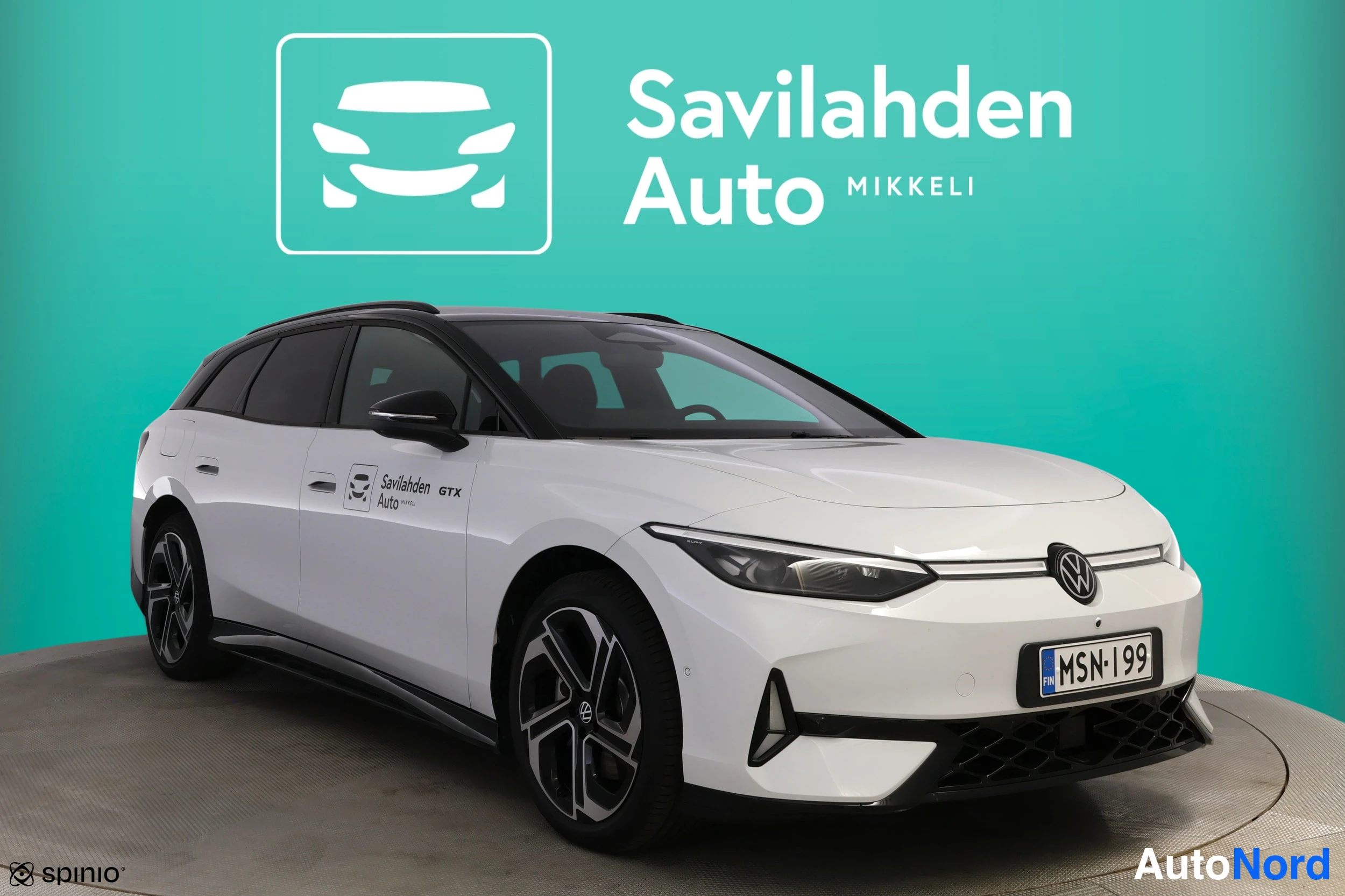 Valkoinen Volkswagen ID.7 2026, etuviisto, keula oikealle, kuva 6