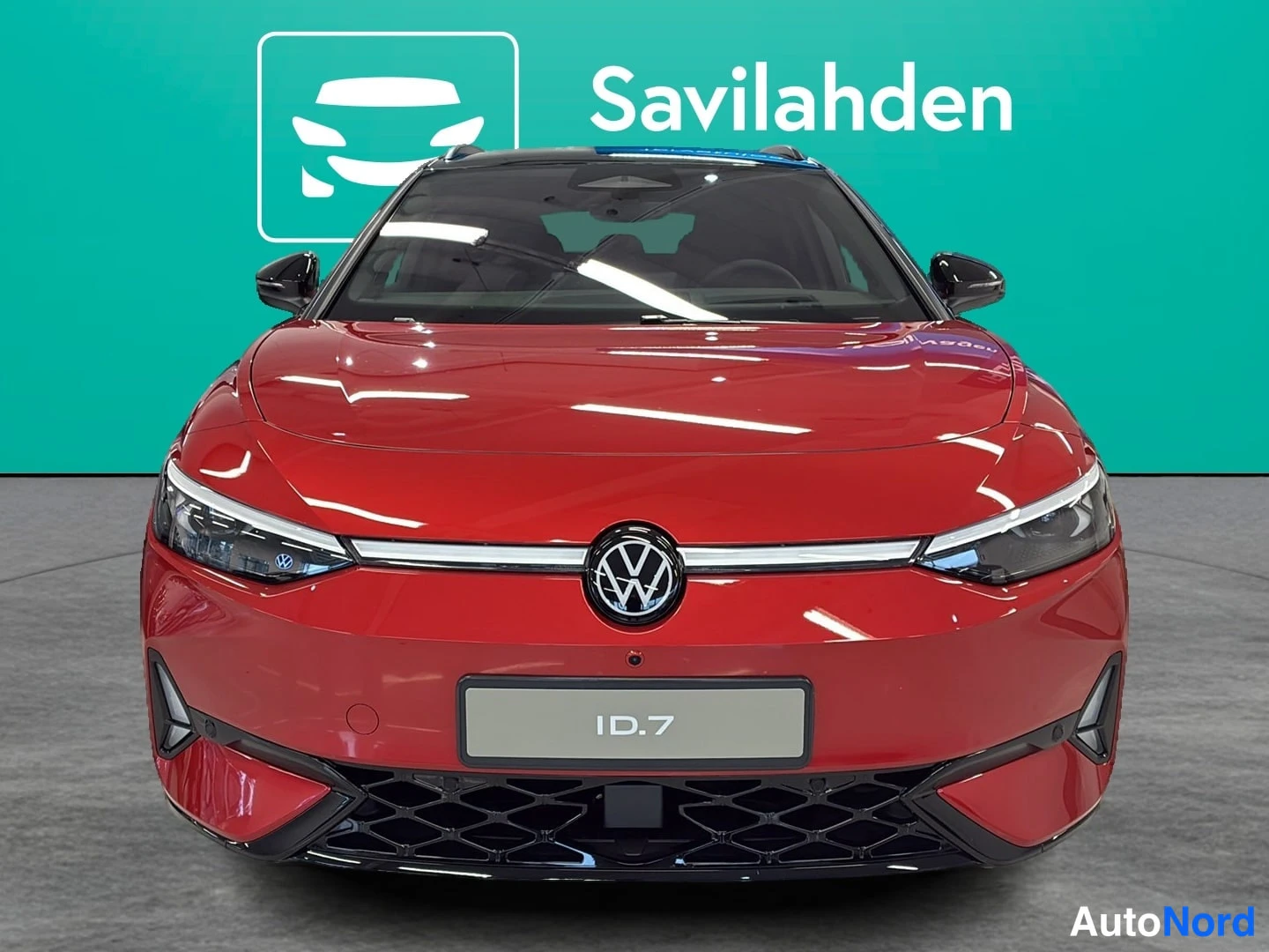 Punainen Volkswagen ID.7 2026, edestä, kuva 2