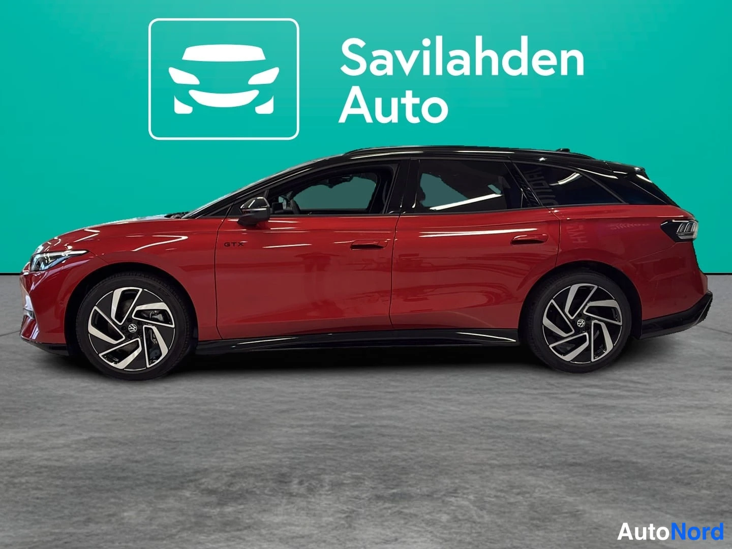Punainen Volkswagen ID.7 2026, sivulta, kuva 3