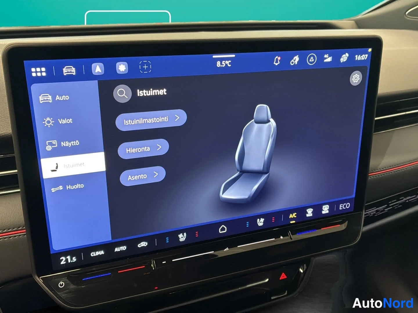 Punainen Volkswagen ID.7 2026, yksityiskohta, kuva 27