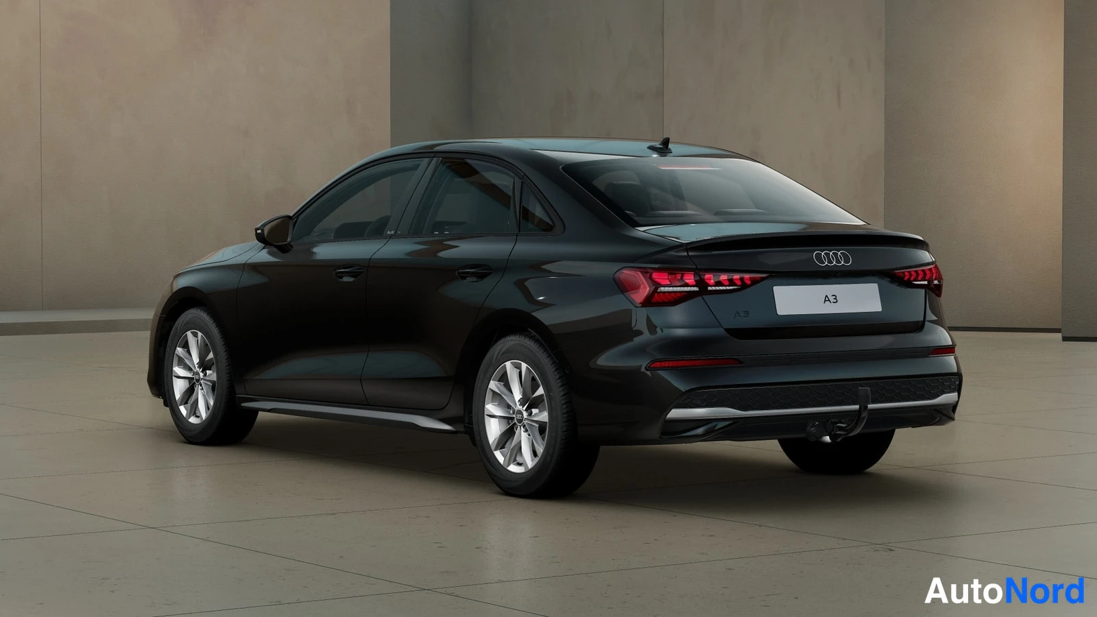 Musta Audi A3 2026, takaviisto, kuva 4
