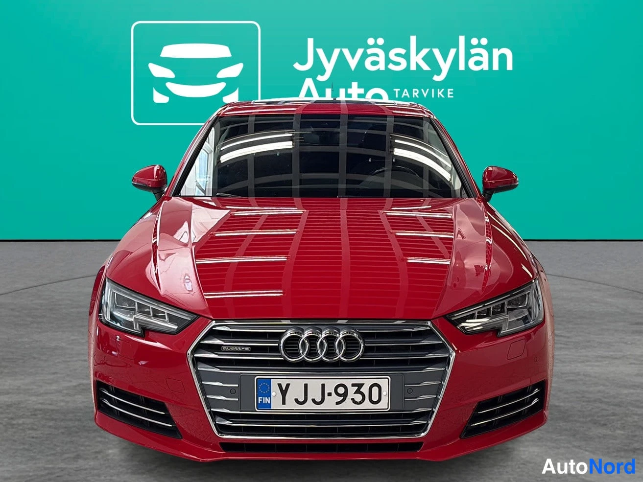 Punainen Audi A4 2017, edestä, kuva 3