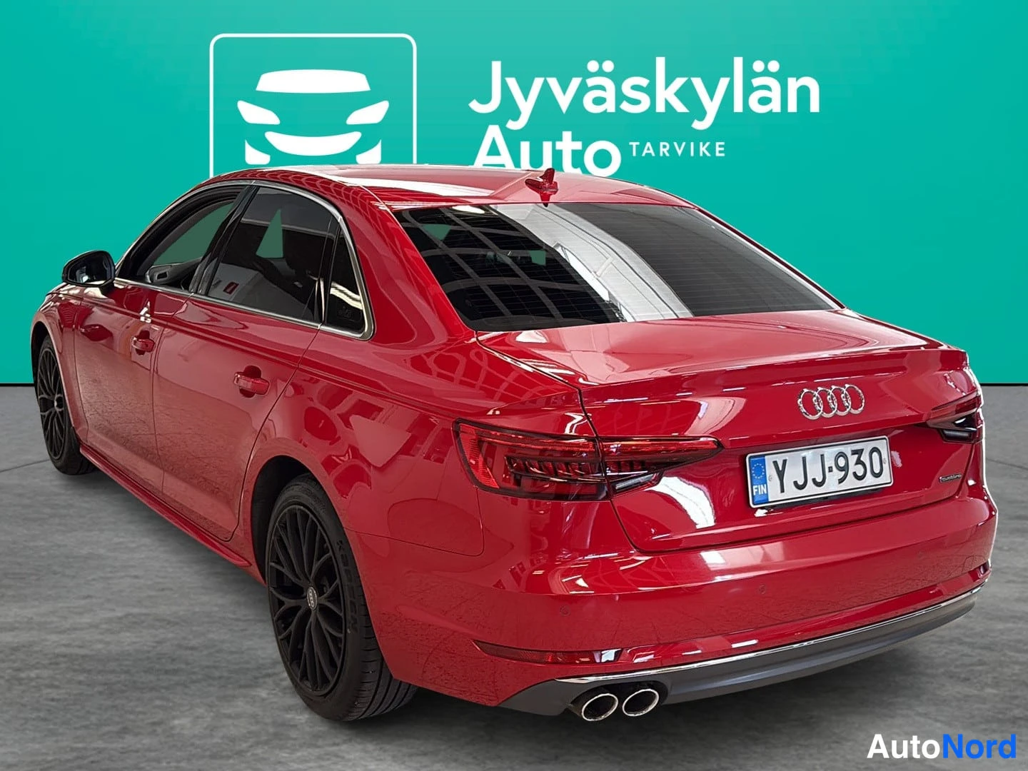 Punainen Audi A4 2017, takaviisto, kuva 5
