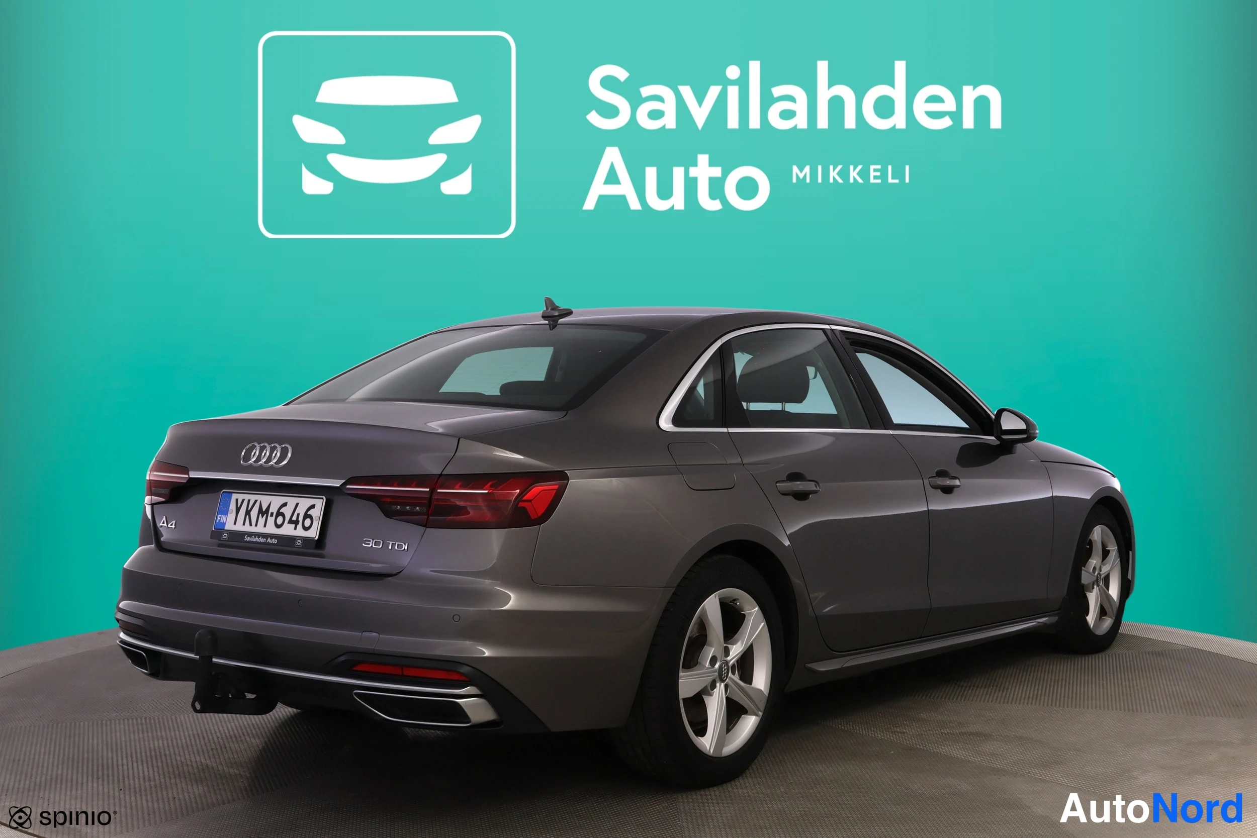 Harmaa Audi A4 2020, takaviisto, kuva 9