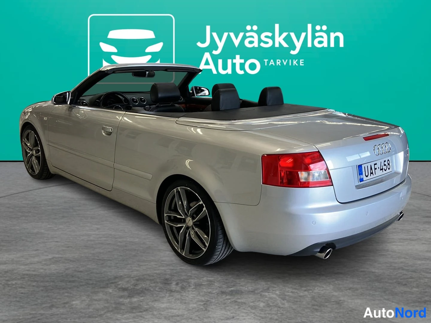 Harmaa Audi A4 2003, takaviisto, kuva 7