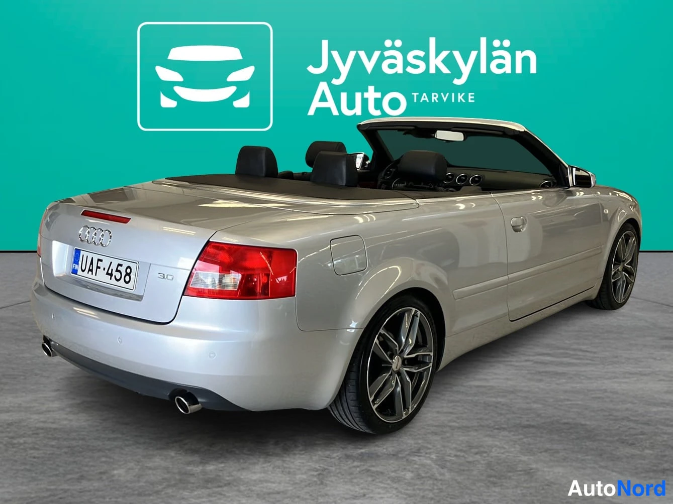 Harmaa Audi A4 2003, takaviisto, kuva 8