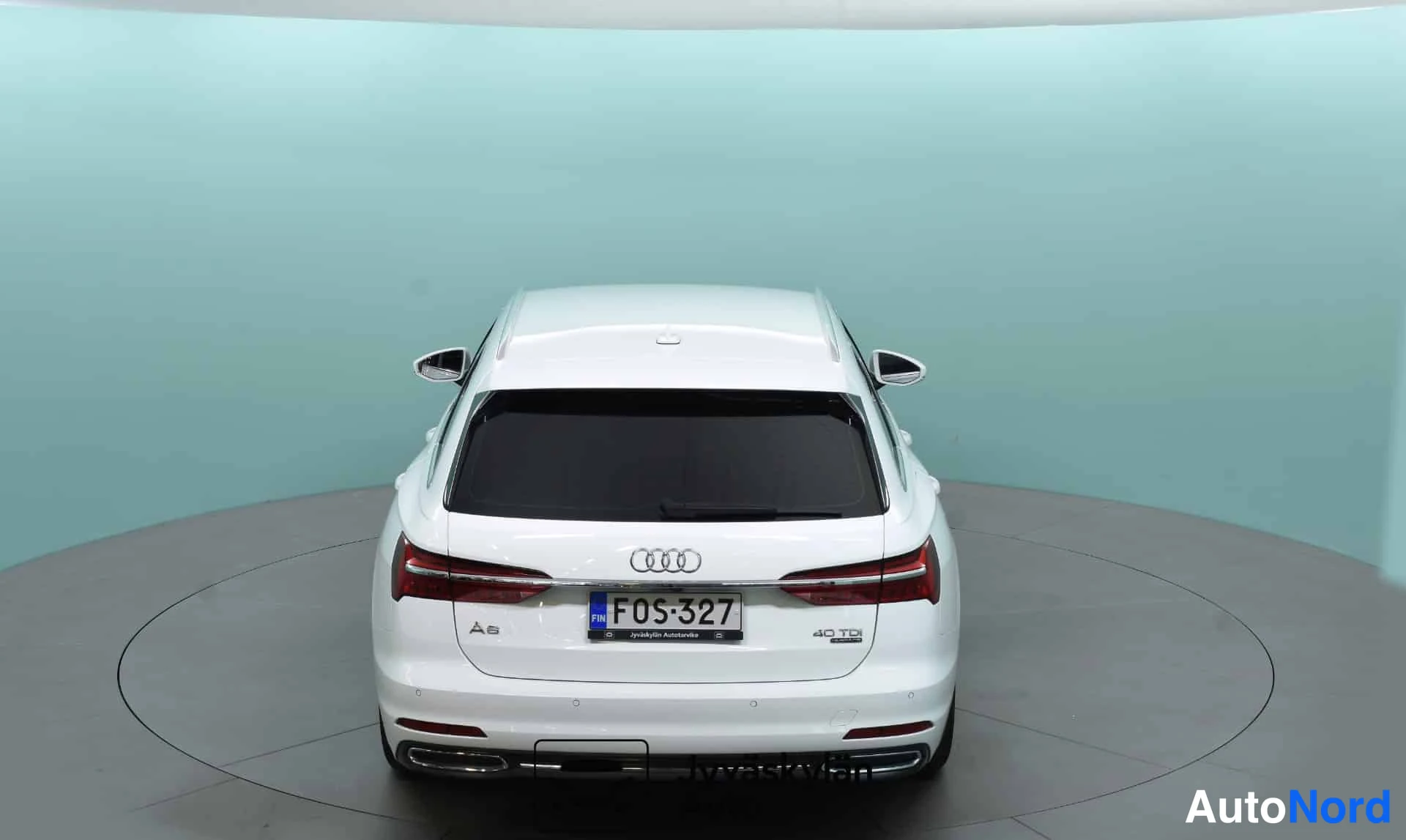 Valkoinen Audi A6 2021, takaa, kuva 11