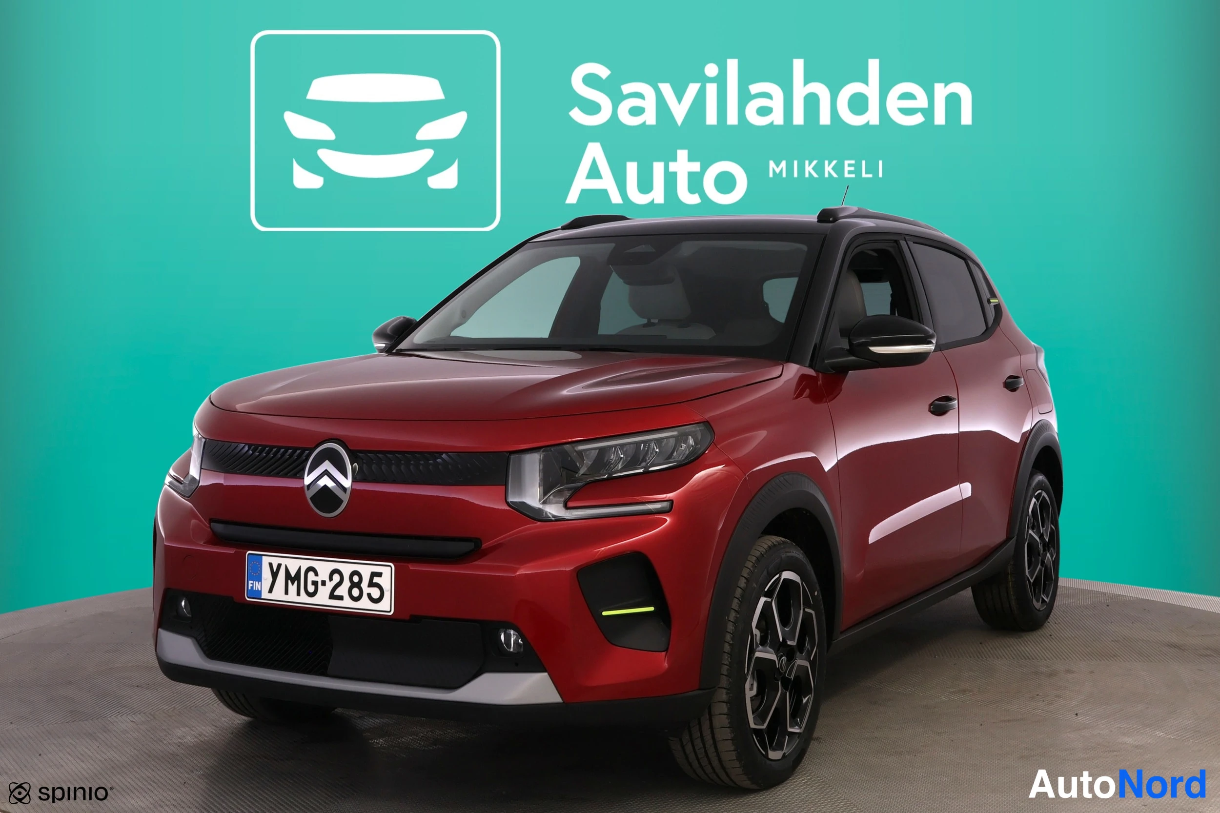 Punainen Citroen C3 2026, etuviisto, keula vasemmalle, kuva 2