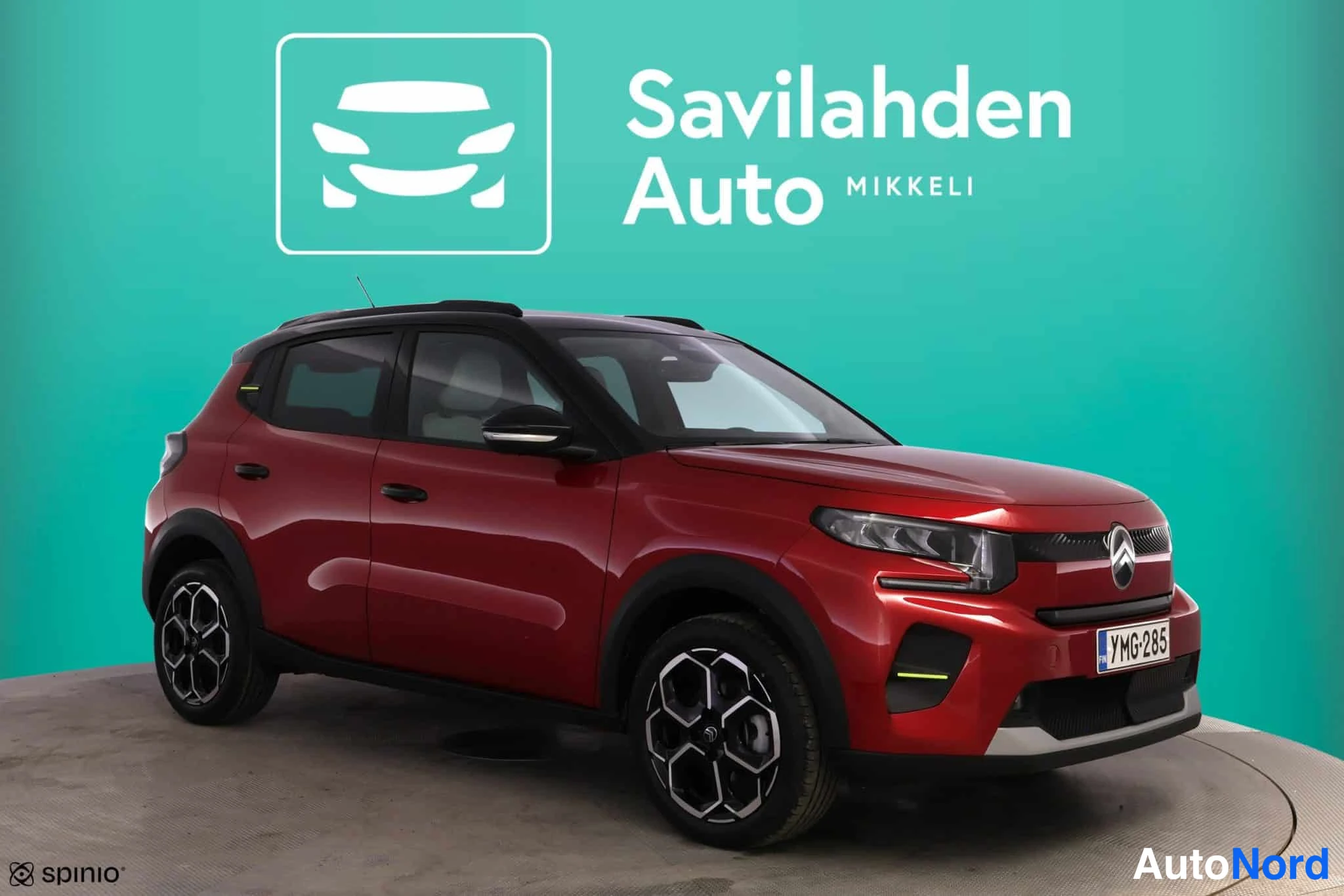 Punainen Citroen C3 2026, etuviisto, keula oikealle, kuva 5