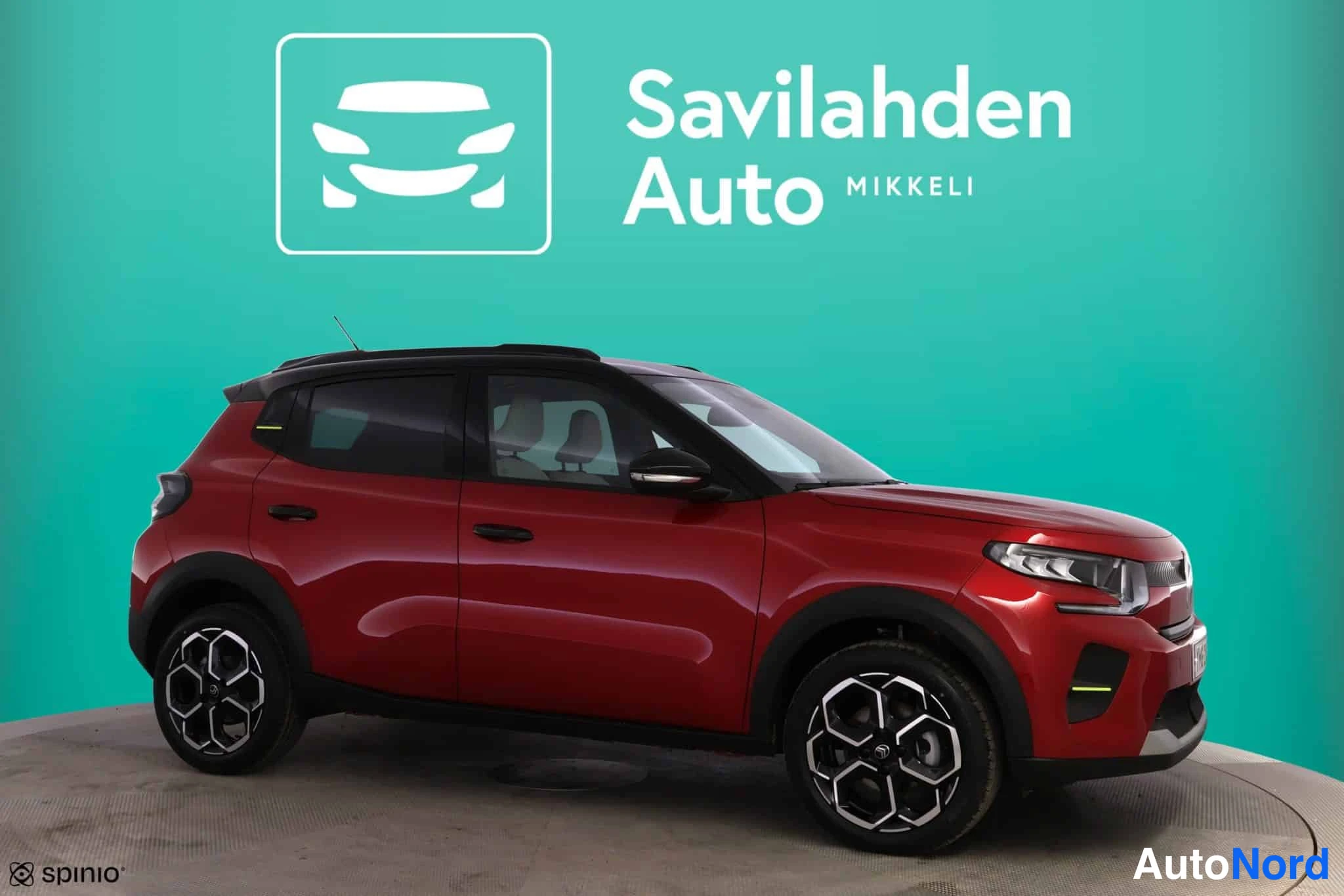 Punainen Citroen C3 2026, etuviisto, keula oikealle, kuva 3