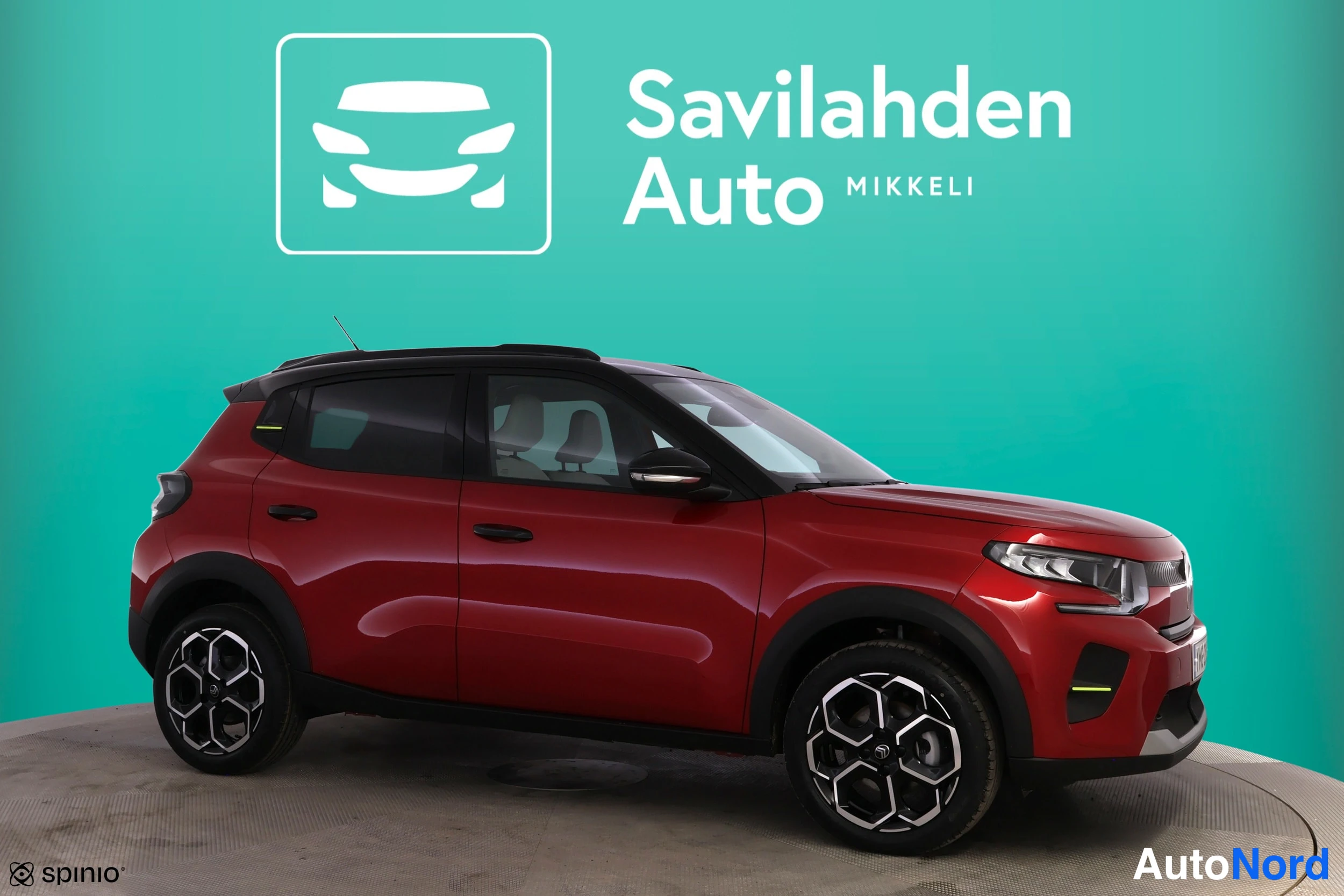 Punainen Citroen C3 2026, etuviisto, keula oikealle, kuva 4