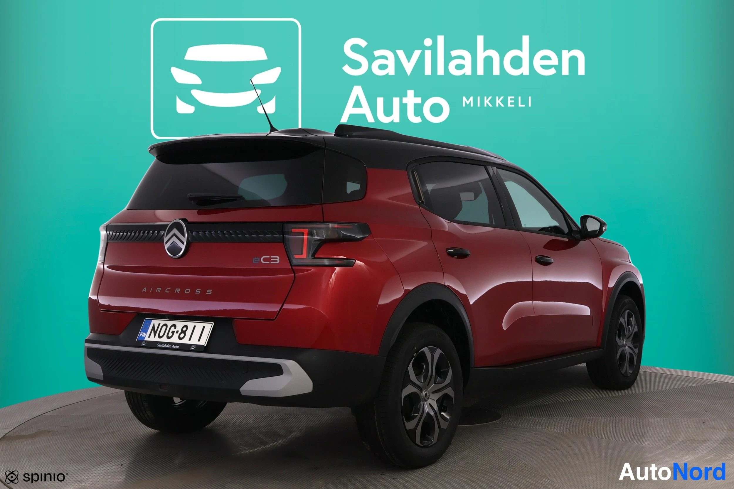 Punainen Citroen e-C3 Aircross 2026, takaviisto, kuva 11