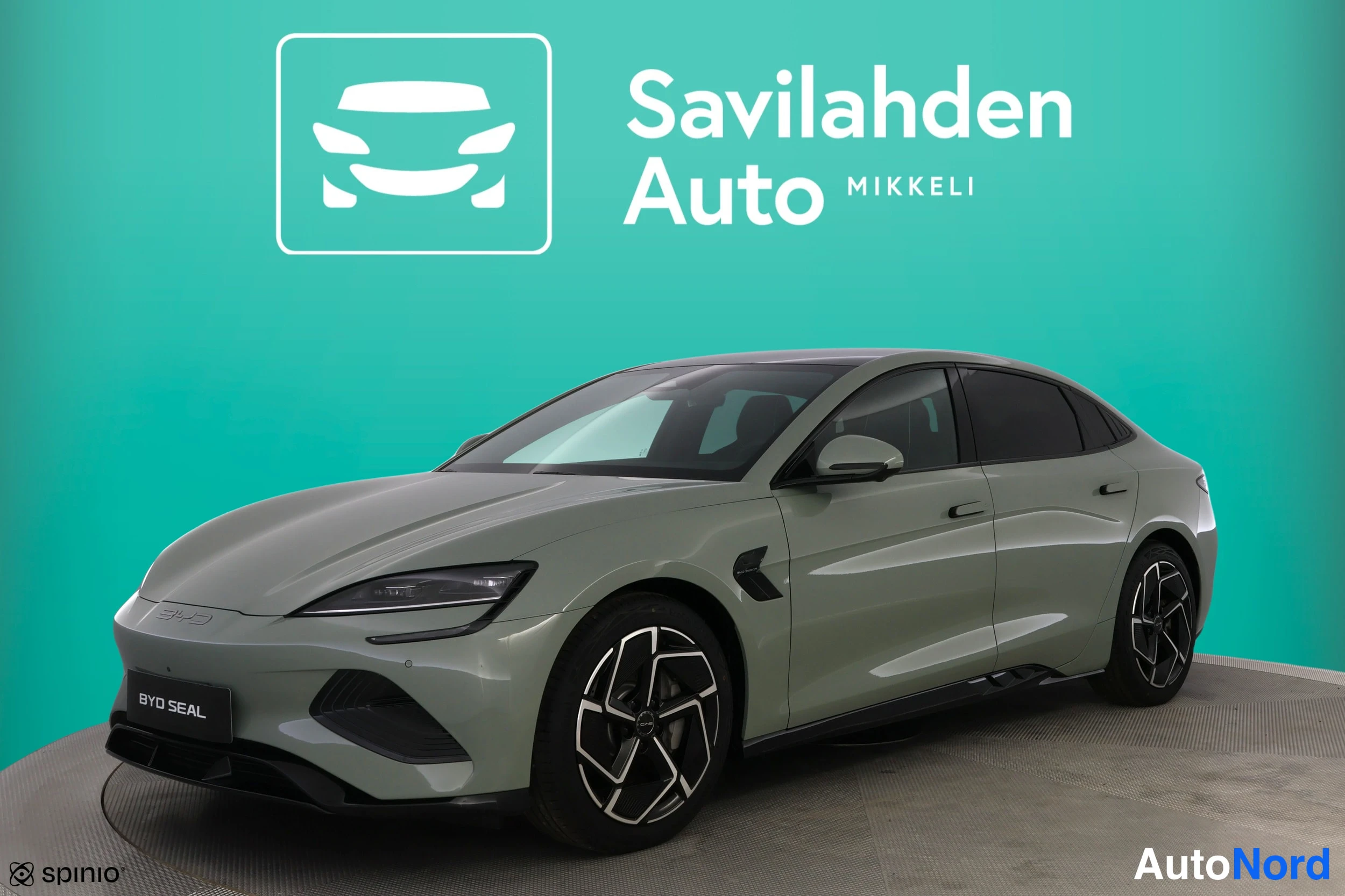 Vihreä BYD Seal 2026, etuviisto, keula vasemmalle, kuva 2