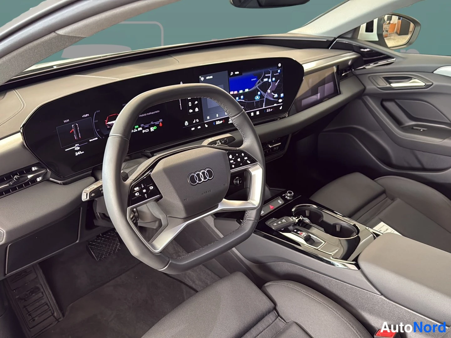 Valkoinen Audi A6 e-tron 2025, ohjaamo, kuva 7
