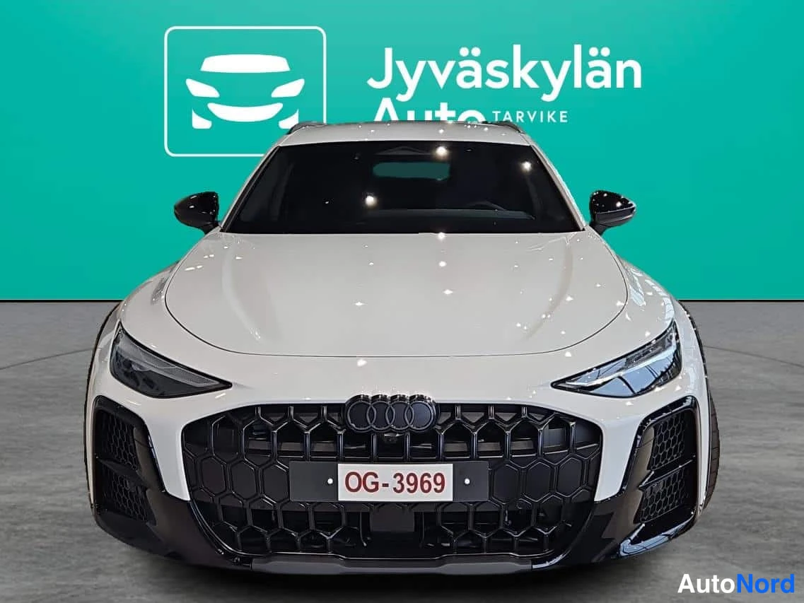 Valkoinen Audi A6 allroad quattro 2026, edestä, kuva 4
