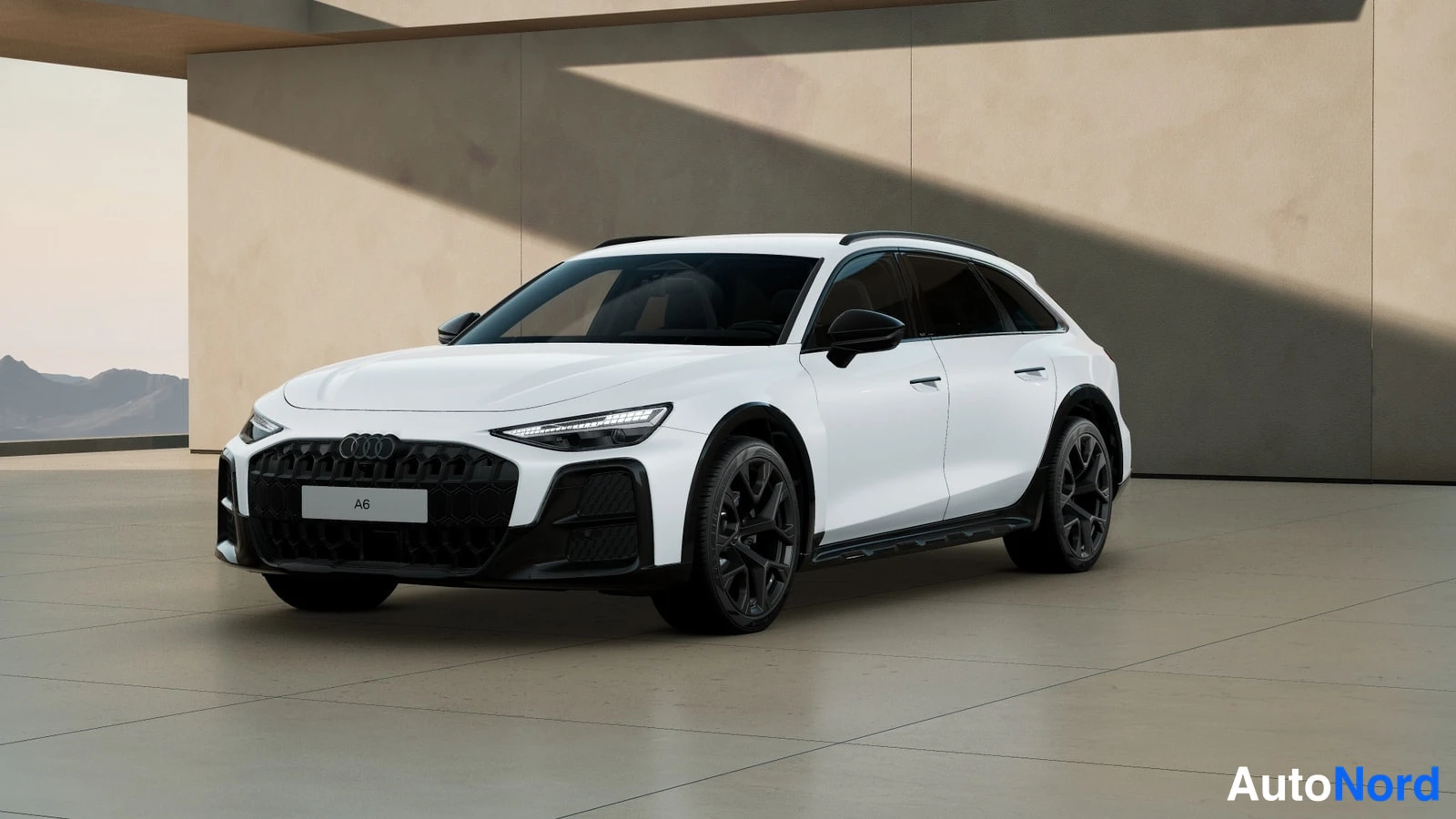 Valkoinen Audi A6 allroad quattro 2026, etuviisto, keula vasemmalle, kuva 2