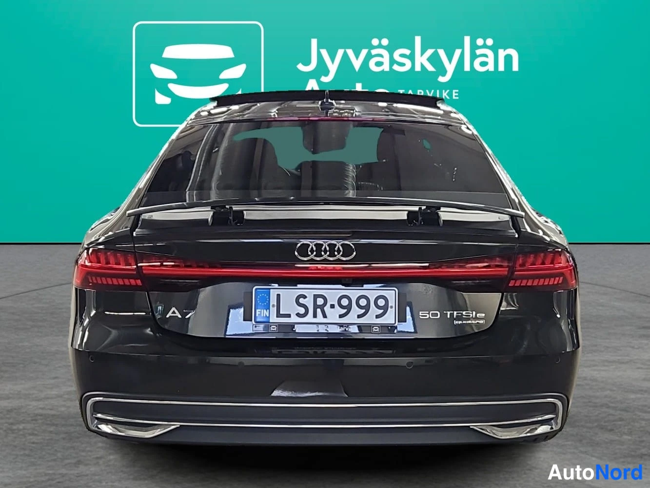 Harmaa Audi A7 2021, takaa, kuva 9