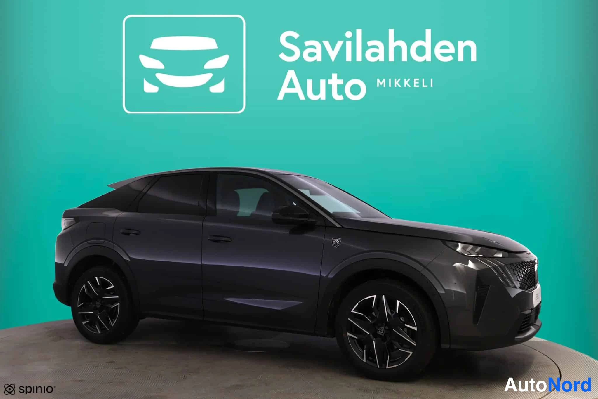 Harmaa Peugeot 3008 2026, etuviisto, keula oikealle, kuva 3
