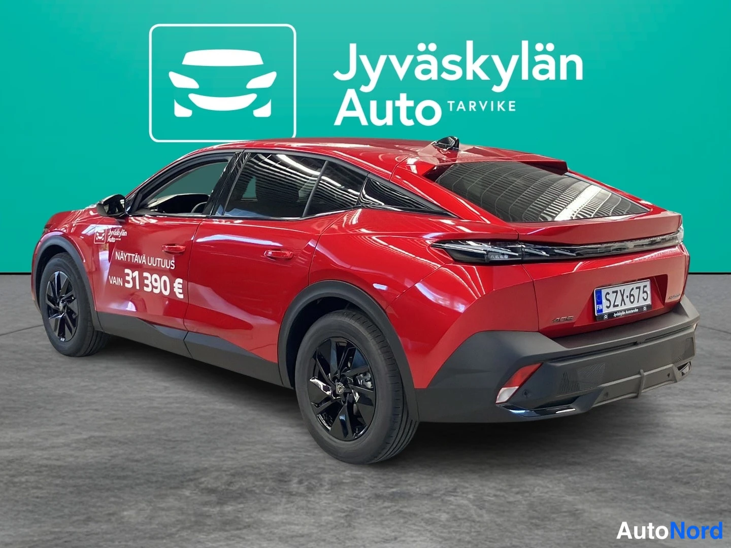 Punainen Peugeot 408 2026, takaviisto, kuva 3