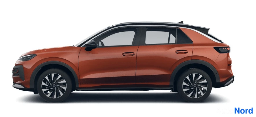 Punainen Volkswagen T-Roc 2026, sivulta, kuva 2