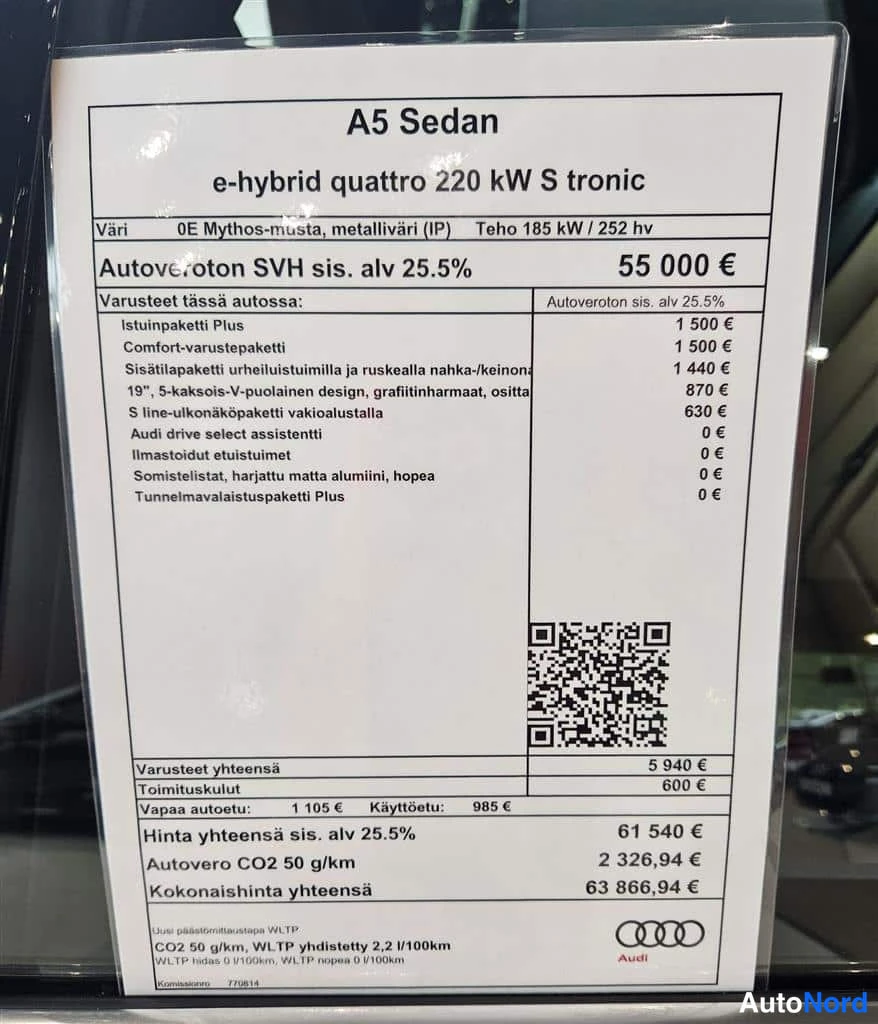Musta Audi A5 2026, yksityiskohta, kuva 19