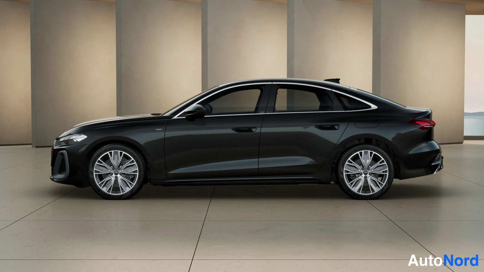 Musta Audi A5 2026, sivulta, kuva 6