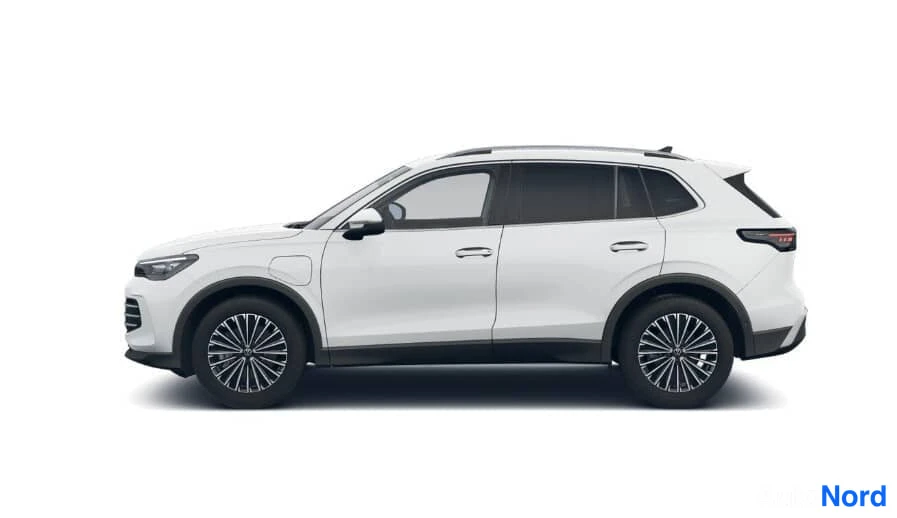 Valkoinen Volkswagen Tiguan 2026, sivulta, kuva 2