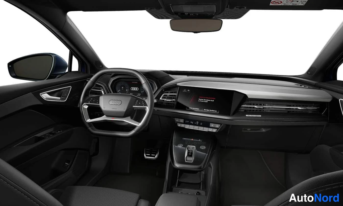 Sininen Audi Q4 e-tron 2024, ohjaamo, kuva 13