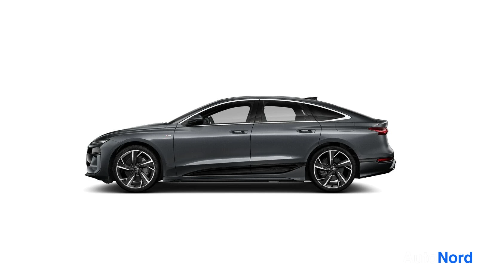 Harmaa Audi A6 e-tron 2026, sivulta, kuva 2