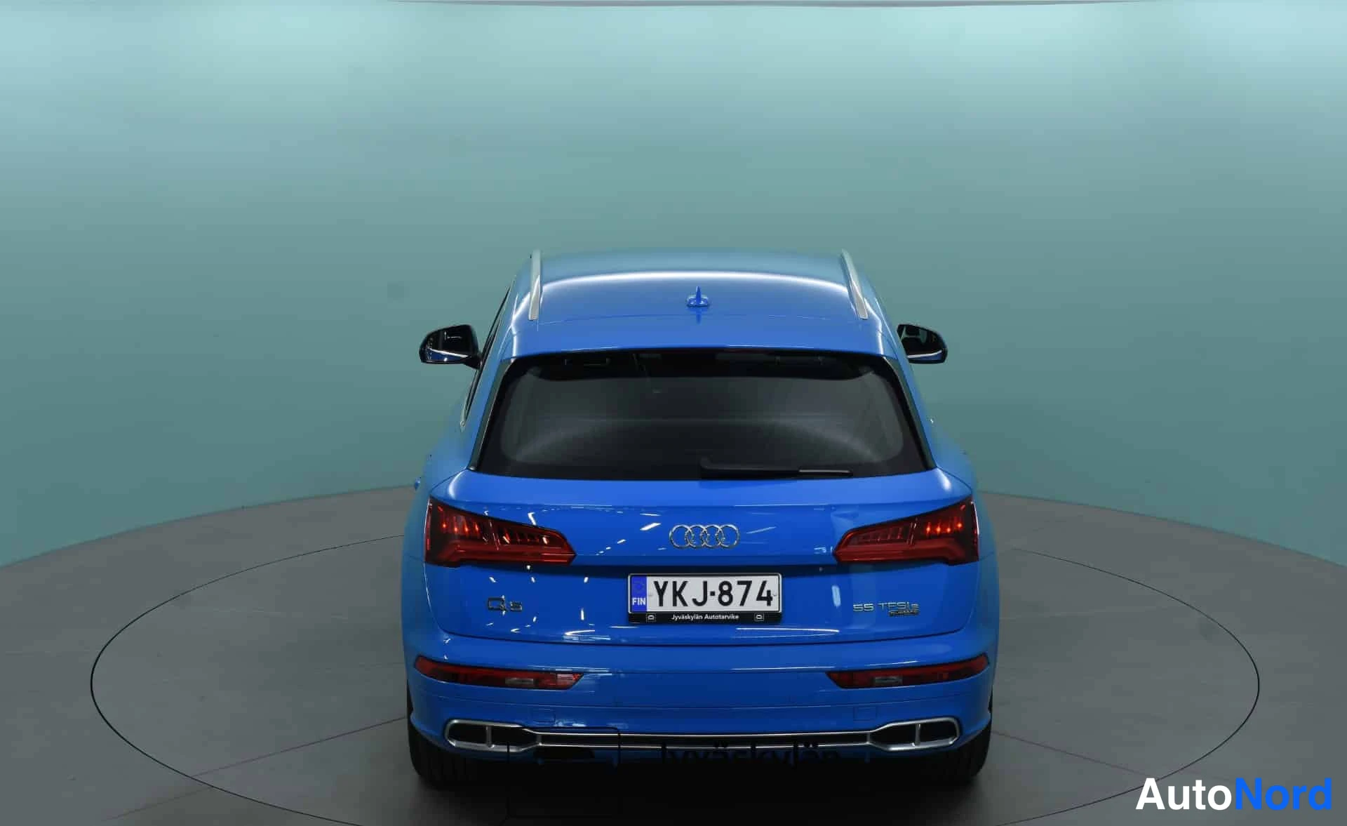 Sininen Audi Q5 2020, takaa, kuva 12