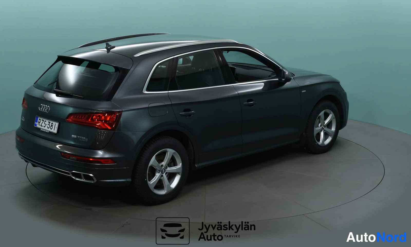 Harmaa Audi Q5 2019, takaviisto, kuva 8