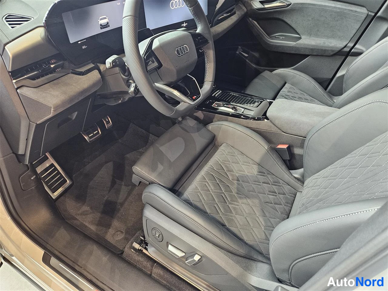 White Audi Q6 e-tron 2026, cockpit, photo 11