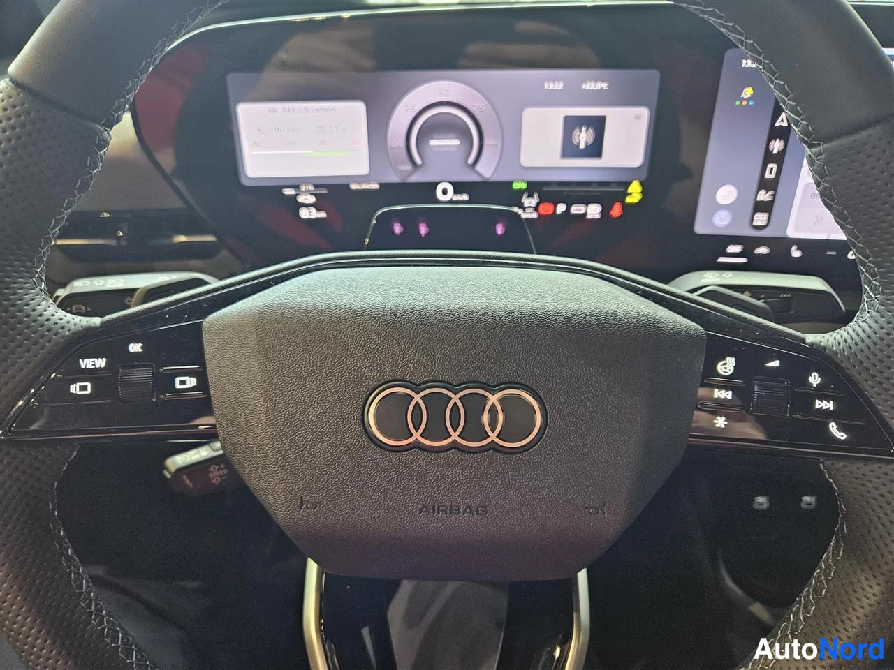 White Audi Q6 e-tron 2026, detail, photo 17