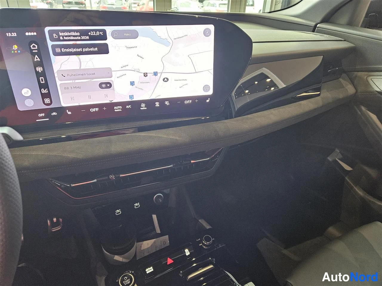 White Audi Q6 e-tron 2026, cockpit, photo 12