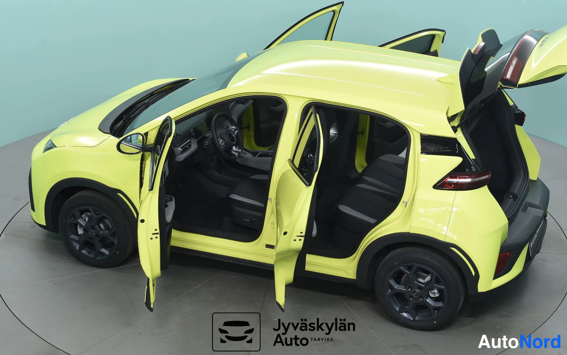 Vihreä BYD Dolphin Surf 2026, etuviisto, keula vasemmalle, kuva 3